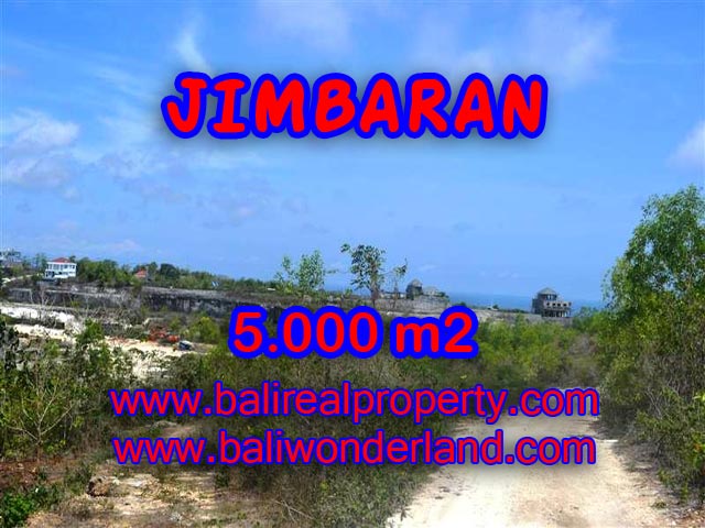 Tanah dijual di Jimbaran Bali 5.000 m2 Lingkungan villa di Jimbaran Pecatu