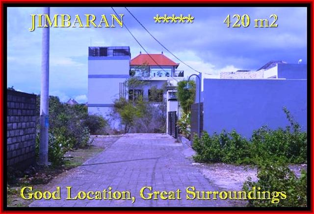TANAH DIJUAL MURAH di JIMBARAN BALI 420 m2 di Jimbaran Ungasan
